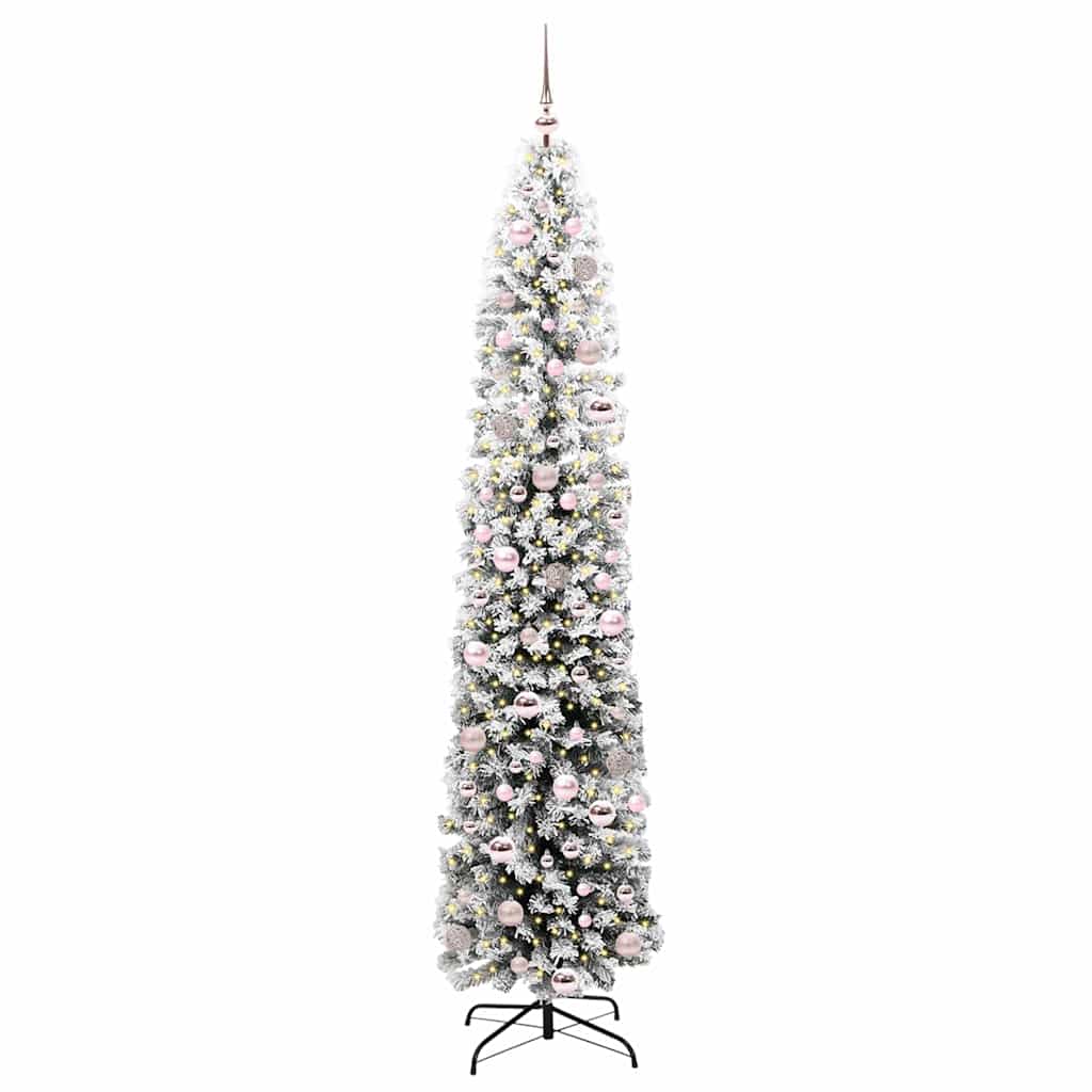 Artificial Christmas Tree with 300 LEDs with Stand Green 210 cm